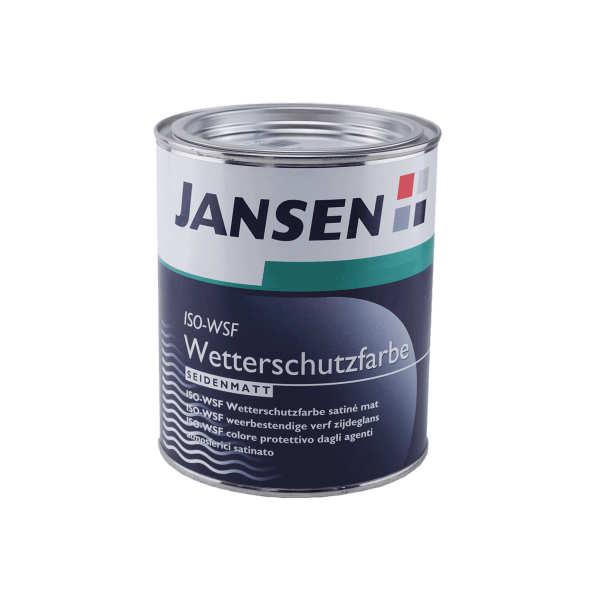 Jansen Seidenmattlack ISO-WSF Wetterschutzfarbe 0,75 Liter