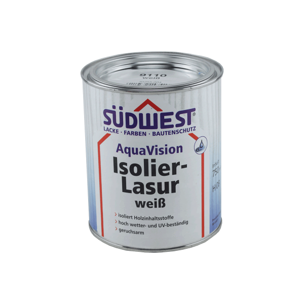 Südwest Holzlasur AquaVision Isolier-Lasur 0,75 Liter