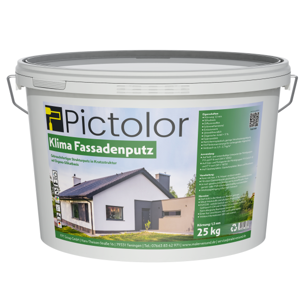 Pictolor® Kratzputz Klima-Fassadenputz 1,5 mm, 25 kg