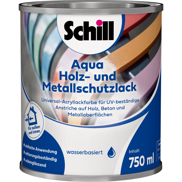 Schill Aqua Holz- und Metallschutzlack 0,75l