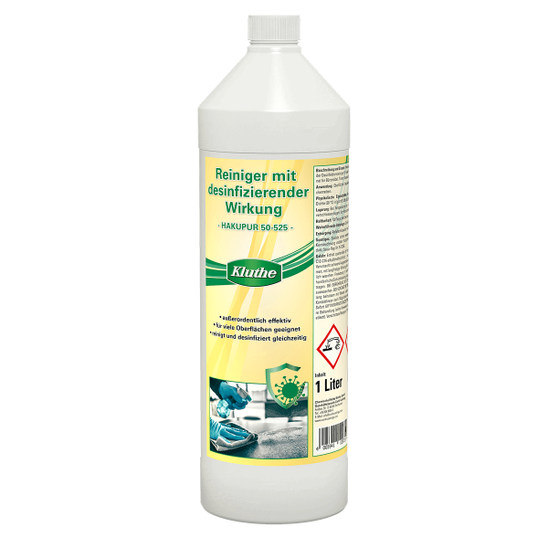 Kluthe Reiniger mit desinfizierender Wirkung HAKUPUR 50-525 1Liter