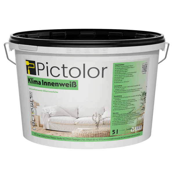 Pictolor® Klima-Innenweiß Silikat-Wohnraumfarbe