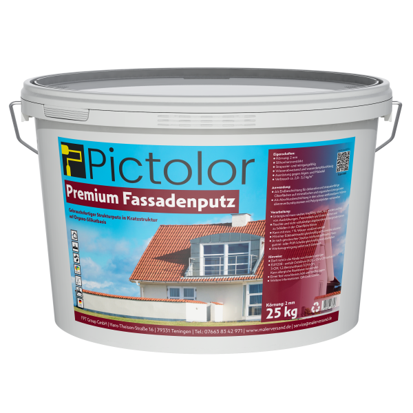 Pictolor® Premium-Fassadenputz Kratzputz 2 mm, 25kg