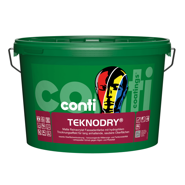 Conti Reinacrylat-Fassadenfarbe TeknoDry 12,5 Liter